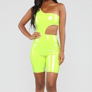 Brand New Fashion nova latex romper